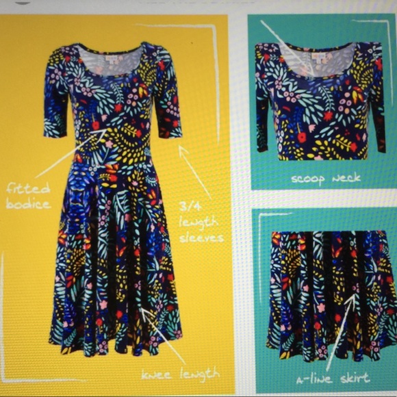 ✅Lularoe/Nicole dress NWT - Picture 3 of 4